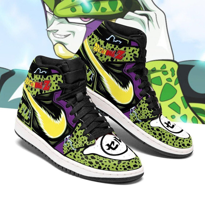 Dragon Ball Cell Dragon Ball Z Anime Fan Gift Mn04 Air Jordan Shoes Sport Sneakers