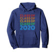 Class of 2020 Vintage Retro Text Design 2020 Senior Gift Pullover Hoodie