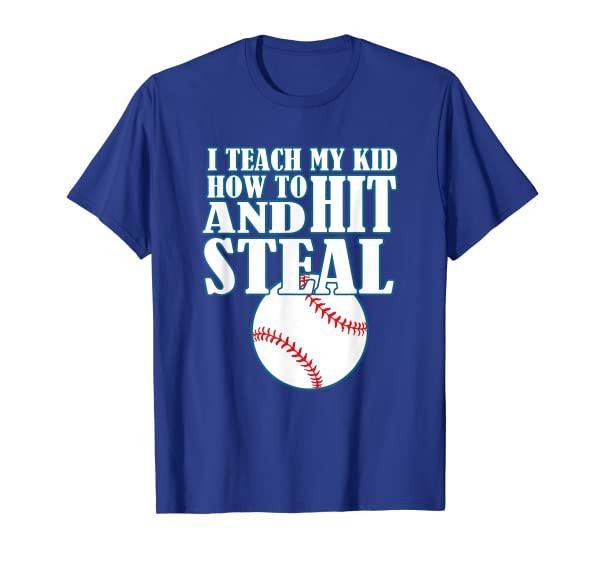 Baseball Shirt: BallGame Hit And Steal for Mom and Dad