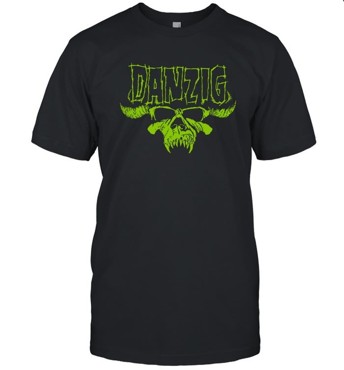 Green Danzig Skull T-Shirt