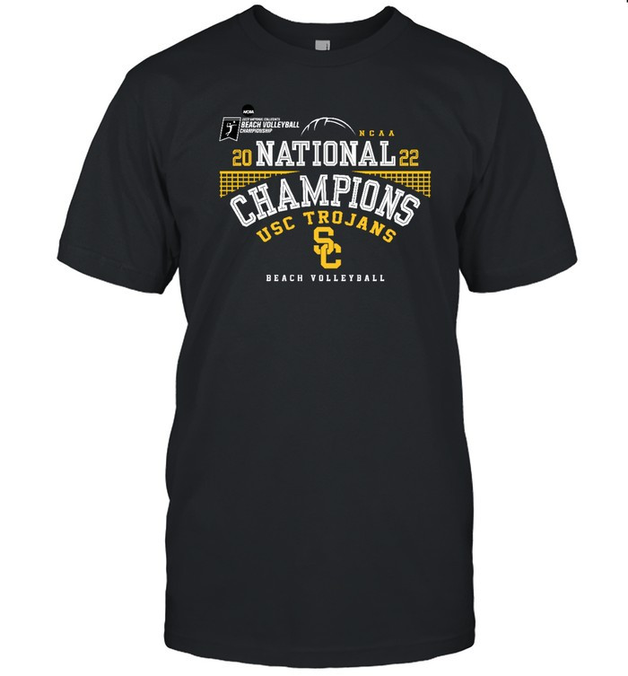 USC Trojans 2022 Women's Beach Volleyball National Champions T-Shirt