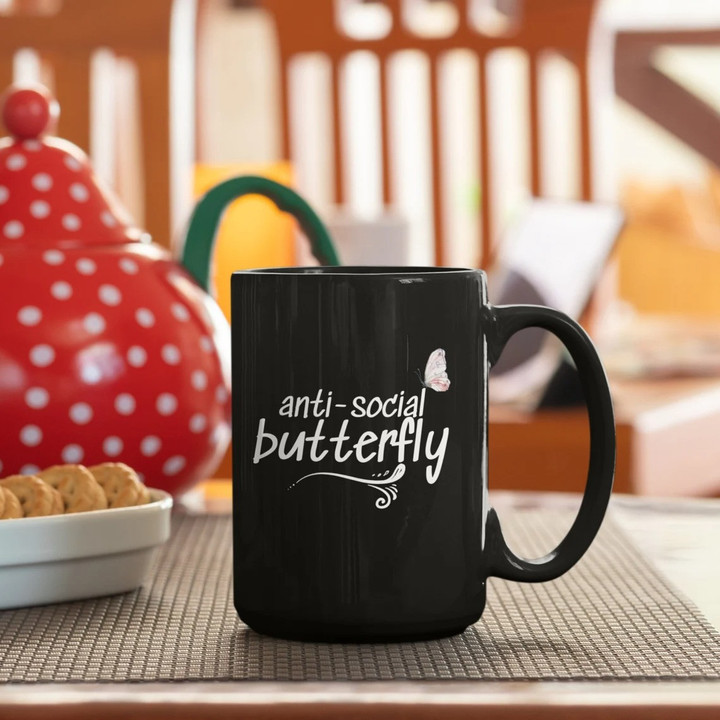 Anti Social Butterfly Mug