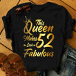 Personalized Birthday Outfit This Queen Make 52 Looks Fabulous - Shirts Women Birthday T Shirts Summer Tops Beach T Shirts