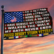 Proud Desert Storm Veterans Grommet Flag Gulf War Veterans I Walked The Walk Flag QNN532GFv1 - 1