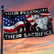 Memorial Day Grommet Flag Our Freedom Their Sacrifice US Veteran TQN109GF - 1