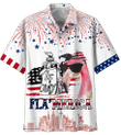 Vintage Hawaii Beach Flamingo Aloha Shirt Independence Day Is Coming Hawaiian Shirt For Men Women Pattern