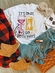 Hippie Clothes for Women Its Okay I Go Both Ways Hippie Clothing Hippie Style Clothing Hippie Shirts