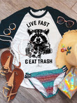 Hippie Clothes for Women Live Fast Eat Trash Hippie Clothing Hippie Style Clothing Hippie Shirts