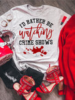 Hippie Clothes for Women Id Rather Be Watching Crime Shows Hippie Clothing Hippie Style Clothing Hippie Shirts