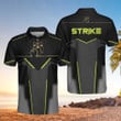 Strike Black And Golden Pattern Bowling Short Sleeve Polo Shirt Polo Shirts For Men And Women - 4