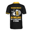 Personalized Name Bowling With A High Chance Of Drink 3D Polo Shirt - 4