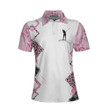 Golf Girls Are Cooler Leopard Pattern Short Sleeve Women Polo Shirt Pink Argyle Pattern Golf Shirt For Ladies - 1