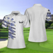 Bluebonnet Golf Short Sleeve Women Polo Shirt Floral Texas Golf Shirt For Ladies - 3