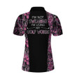 Im Not Swearing Im Using My Golf Words Camouflage Pattern Golf Short Sleeve Women Polo Shirt Golf Shirt For Ladies - 2