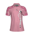 You Say Girl Cant Golf I Say Watch Me Short Sleeve Women Polo Shirt Pink Golf Shirt With Sayings For Ladies - 1