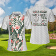 Golf Girls Dont Sweet We Just Sparkle Short Sleeve Women Polo Shirt - 3