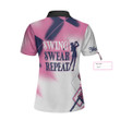 Swing Swear Repeat Custom Short Sleeve Women Polo Shirt - 2