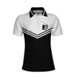 I Play Like A Girl Try To Keep Up Short Sleeve Women Polo Shirt Black And White Golf Shirt For Ladies - 1