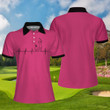 Heartbeat Golf Lady Pink Golf Short Sleeve Women Polo Shirt Best Golf Gift For Women - 3