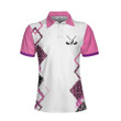 Classic Golf Lady White And Pink Golf Short Sleeve Women Polo Shirt Golf Shirt For Girls - 1