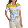 Golf Life In Yellow Short Sleeve Women Polo Shirt - 3