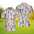 Colorful Female Golfer Short Sleeve Women Polo Shirt White Golf Shirt For Ladies Unique Female Golf Gift - 5