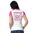Never Underestimate A Woman Who Loves Golf Short Sleeve Women Polo Shirt - 3