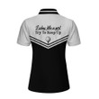 I Play Like A Girl Try To Keep Up Short Sleeve Women Polo Shirt Black And White Golf Shirt For Ladies - 2