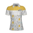 Golf Life In Yellow Short Sleeve Women Polo Shirt - 1