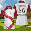 Thats What I Do I Play Golf I Drink Wine Short Sleeve Women Polo Shirt - 4