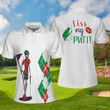 Kiss My Putt Golf Short Sleeve Women Polo Shirt - 5