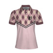 Some Girls Play Golf And Drink Too Much Short Sleeve Women Polo Shirt Funny Argyle Pattern Golf Shirt For Ladies - 1