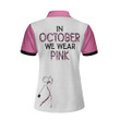 Play For Pink Breast Cancer Awareness Short Sleeve Women Polo Shirt Pink Leopard Breast Cancer Awareness Shirt - 2