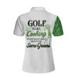 Golf Is Like Cooking You Just Slice It Chip It And Put It On Some Green Short Sleeve Women Polo Shirt - 2