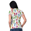 Colorful Female Golfer Short Sleeve Women Polo Shirt White Golf Shirt For Ladies Unique Female Golf Gift - 4