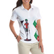 Kiss My Putt Golf Short Sleeve Women Polo Shirt - 3