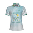 Life Is Better On The Golf Course Golf Girl Short Sleeve Women Polo Shirt Light Blue Tie Dye Golf Shirt For Ladies - 1