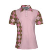 Some Girls Play With Dolls Real Girls Play Golf Short Sleeve Women Polo Shirt Argyle Pattern Shirt For Ladies - 1