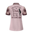 Some Girls Play Golf And Drink Too Much Short Sleeve Women Polo Shirt Funny Argyle Pattern Golf Shirt For Ladies - 2