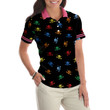 Golf Skull Women Shirt V1 Short Sleeve Women Polo Shirt - 3