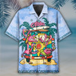 Familleus - Flamingo Hawaiian Shirt - Short 015 - 1