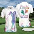 Golf Not Just A Hobby Women Watercolor Short Sleeve Woman Polo Shirt - 1