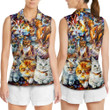 Cat Art Lover Cat Colorful Mixer - Womens Polo Shirt - 3