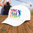 Tie-dye Addicted swing swear repeat V2 Golfer Gift Caps For Women