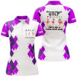 Womens golf polo shirt were more than just golf friends flamingo custom name funny golf shirt Purple NQS3791 - 1