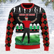 Customspig Ugly Christmas Sweater Here Him Roar 3D For Men Women Holiday Sweater