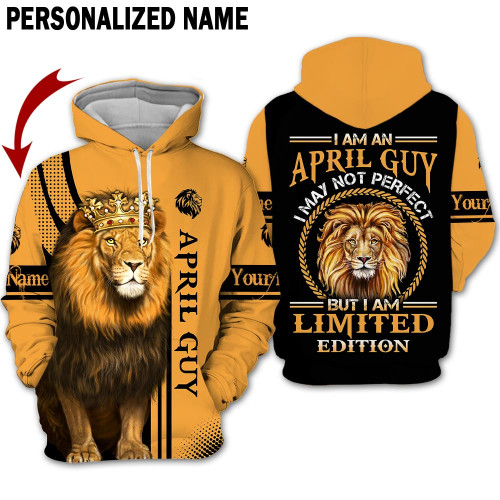 Personalized Name Birthday Outfit April Guy 3D All Over Printed  Outfit 175 Birthday Shirt