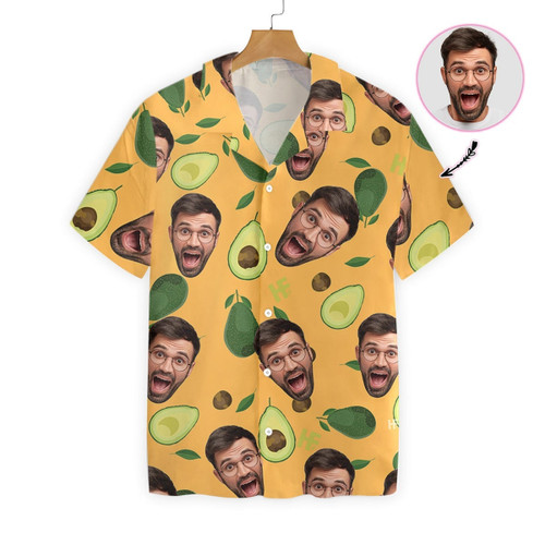 Personalized Photo Hawaiian Shirt Funny Face Custom Photo Hawaiian Shirt For Men Women Birthday Shirt