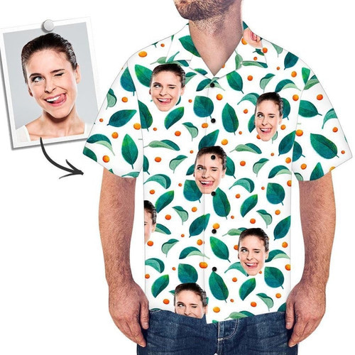 Personalized Photo Hawaiian Shirt Face Best Gift For Dad Custom Photo Hawaiian Shirt For Men Women Birthday Shirt