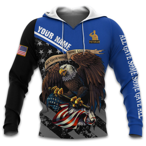 Personalized Name Veteran Day All Gave Some Eagle US Military Veteran Shirt For Men